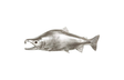 Phillips Collection Sockeye Salmon Fish Wall Sculpture Resin Silver Leaf Accent