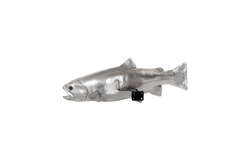 Phillips Collection Rainbow Trout Fish Resin Silver Leaf Accent
