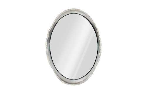 Phillips Collection Broken Egg Silver Leaf Mirror