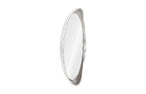 Phillips Collection Broken Egg Silver Leaf Mirror