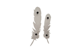 Phillips Collection Feathers Wall Art Small Silver Leaf Set of 2 Accent