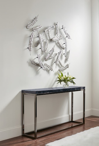 Phillips Collection Feathers Wall Art Small Silver Leaf Set of 2 Accent