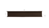 Phillips Collection I-Beam Wall Shelf Rust Accent