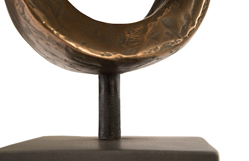 Phillips Collection Trifoil Table Sculpture Bronze Tabletop