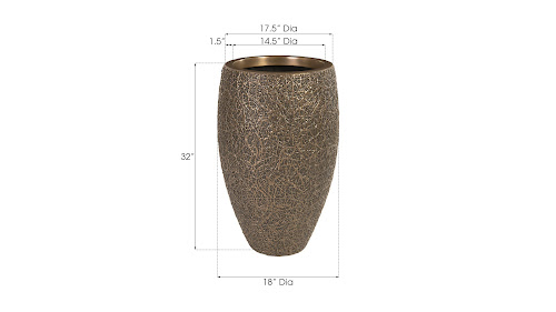 Phillips Collection String Theory Bronze MD Planter