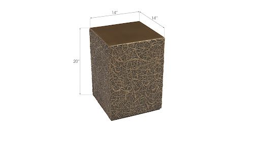 Phillips Collection String Theory Pedestal Bronze SM Accent