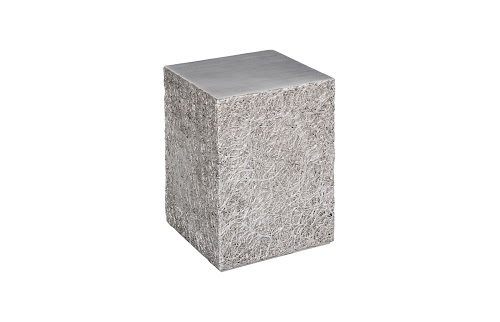 Phillips Collection String Theory Pedestal Silver Leaf SM Accent