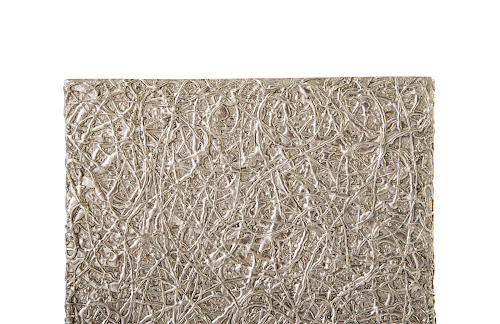 Phillips Collection String Theory Pedestal Silver Leaf SM Accent