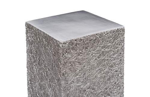 Phillips Collection String Theory Pedestal Silver Leaf MD Accent