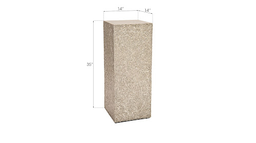 Phillips Collection String Theory Pedestal Silver Leaf MD Accent