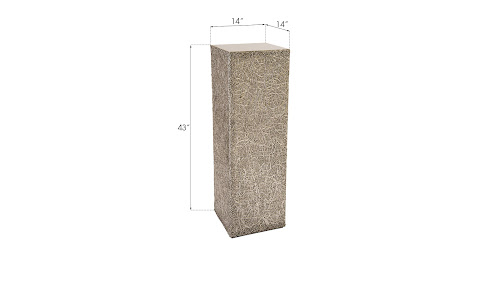 Phillips Collection String Theory Pedestal Silver Leaf LG Accent