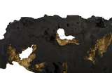 Phillips Collection Burled Root Wall Art Large Black and Gold Leaf Accent
