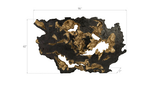 Phillips Collection Burled Root Wall Art Large Black and Gold Leaf Accent