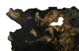 Phillips Collection Burled Root Wall Art Large Black and Gold Leaf Accent