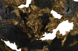 Phillips Collection Burled Root Wall Art Large Black and Gold Leaf Accent