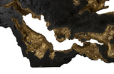 Phillips Collection Burled Root Wall Art Large Black and Gold Leaf Accent