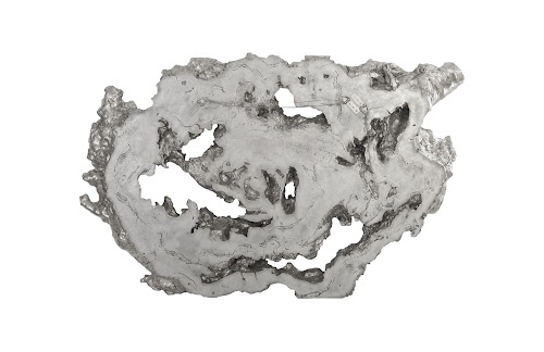 Phillips Collection Burled Root Wall Art Large Silver Leaf Accent