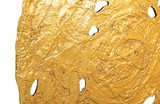 Phillips Collection Molten Wall Disc Large Gold Leaf Accent