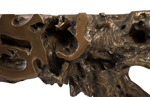 Phillips Collection Freeform  Table Bronze Extra Large Console