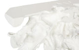 Phillips Collection Beau Cast Root  Table Gel Coat White Console