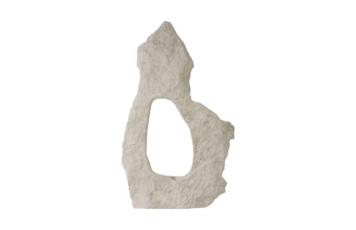 Phillips Collection Colossal Cast Stone Sculpture Single Hole Roman Stone Accent