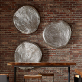 Phillips Collection Triple Weld Wall Art Resin Silver Leaf Accent