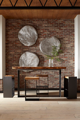 Phillips Collection Triple Weld Wall Art Resin Silver Leaf Accent