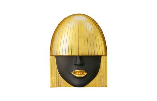 Phillips Collection Fashion Faces Wall Art Small Black and Gold Leaf Set of 3 Accent