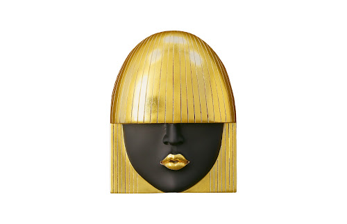 Phillips Collection Fashion Faces Wall Art Small Black and Gold Leaf Set of 3 Accent