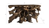 Phillips Collection Beau Cast Root  Table Bronze Console