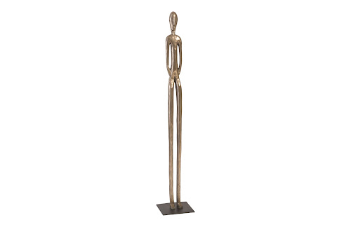 Phillips Collection Bulol Sculpture Polished Bronze SM Accent