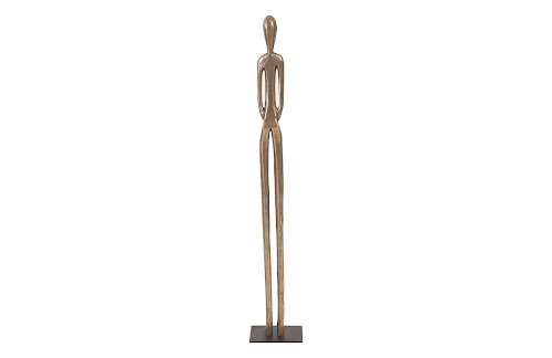 Phillips Collection Bulol Sculpture Polished Bronze SM Accent
