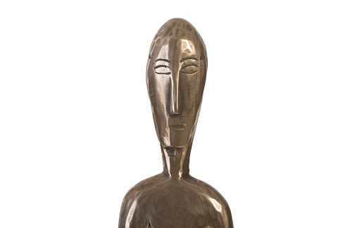 Phillips Collection Bulol Sculpture Polished Bronze SM Accent