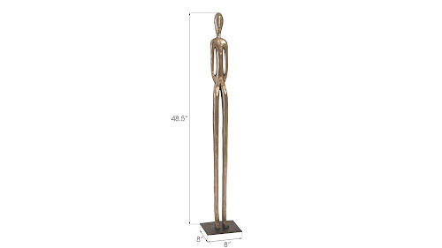Phillips Collection Bulol Sculpture Polished Bronze SM Accent