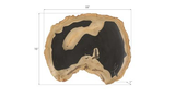 Phillips Collection Cast Petrified Wood Wall Tile Resin Thin Wall Art