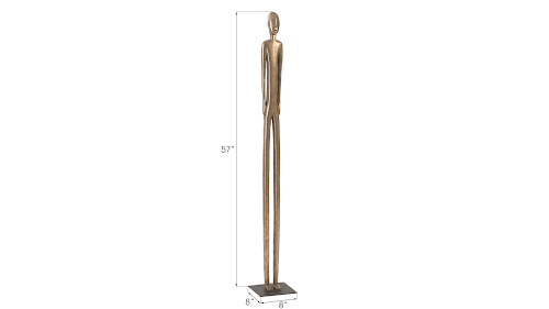 Phillips Collection Bulol Sculpture Polished Bronze MD Accent