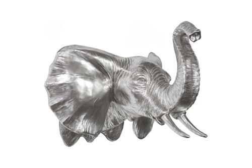 Phillips Collection Elephant Wall Art Resin Silver Leaf Accent