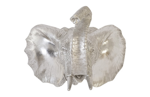 Phillips Collection Elephant Wall Art Resin Silver Leaf Accent
