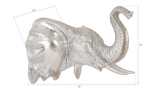 Phillips Collection Elephant Wall Art Resin Silver Leaf Accent