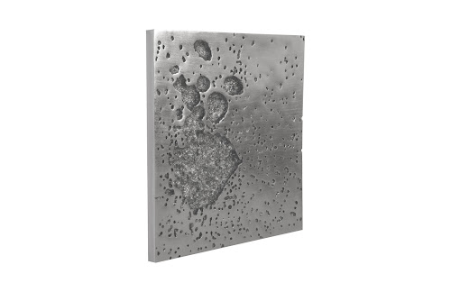 Phillips Collection Splotch Wall Art Square Silver Leaf Accent
