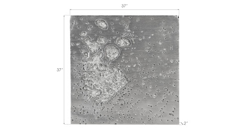 Phillips Collection Splotch Wall Art Square Silver Leaf Accent