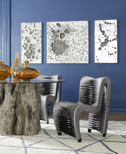 Phillips Collection Splotch Wall Art Square Silver Leaf Accent