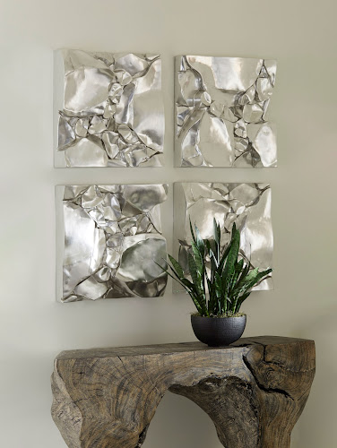 Phillips Collection Cairn Wall Tile Silver Accent