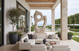 Phillips Collection Colossal Cast Stone Sculpture Double Hole Roman Stone Accent