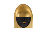 Phillips Collection Fashion Faces Wall Art Large Pout Black and Gold Leaf Accent
