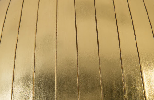 Phillips Collection Fashion Faces Wall Art Large Smile Black and Gold Leaf Accent