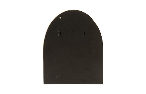 Phillips Collection Fashion Faces Wall Art Large Smile Black and Gold Leaf Accent