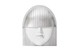 Phillips Collection Fashion Faces Wall Art Large Pout White and Silver Leaf Accent