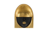 Phillips Collection Fashion Faces Wall Art Large Kiss Black and Gold Leaf Accent