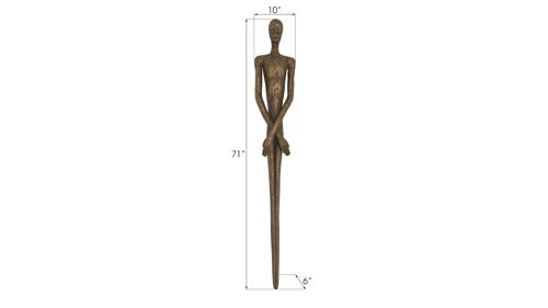 Phillips Collection Lloyd Wall Sculpture Resin Bronze Finish Accent